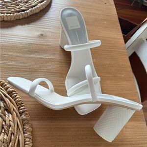 White Dolce Vita Heels